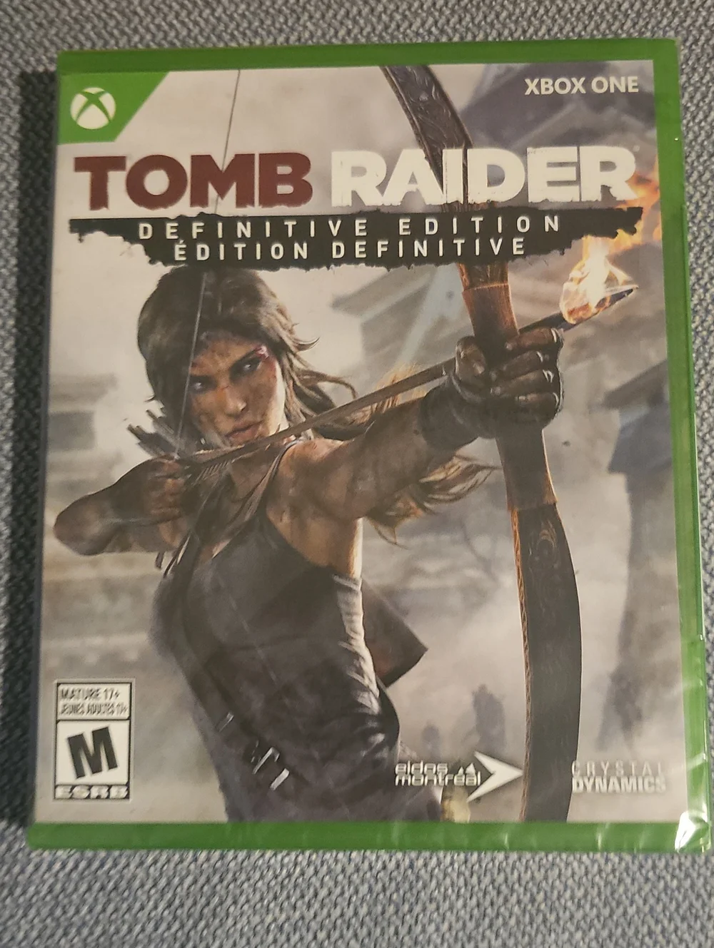 Microsoft Tomb Raider Definitive Edition Xbox One Green Case Video Game